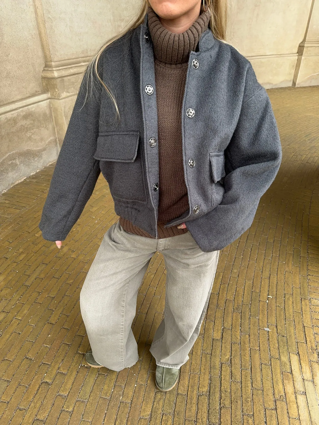 Tyla bomber jacket - Grey
