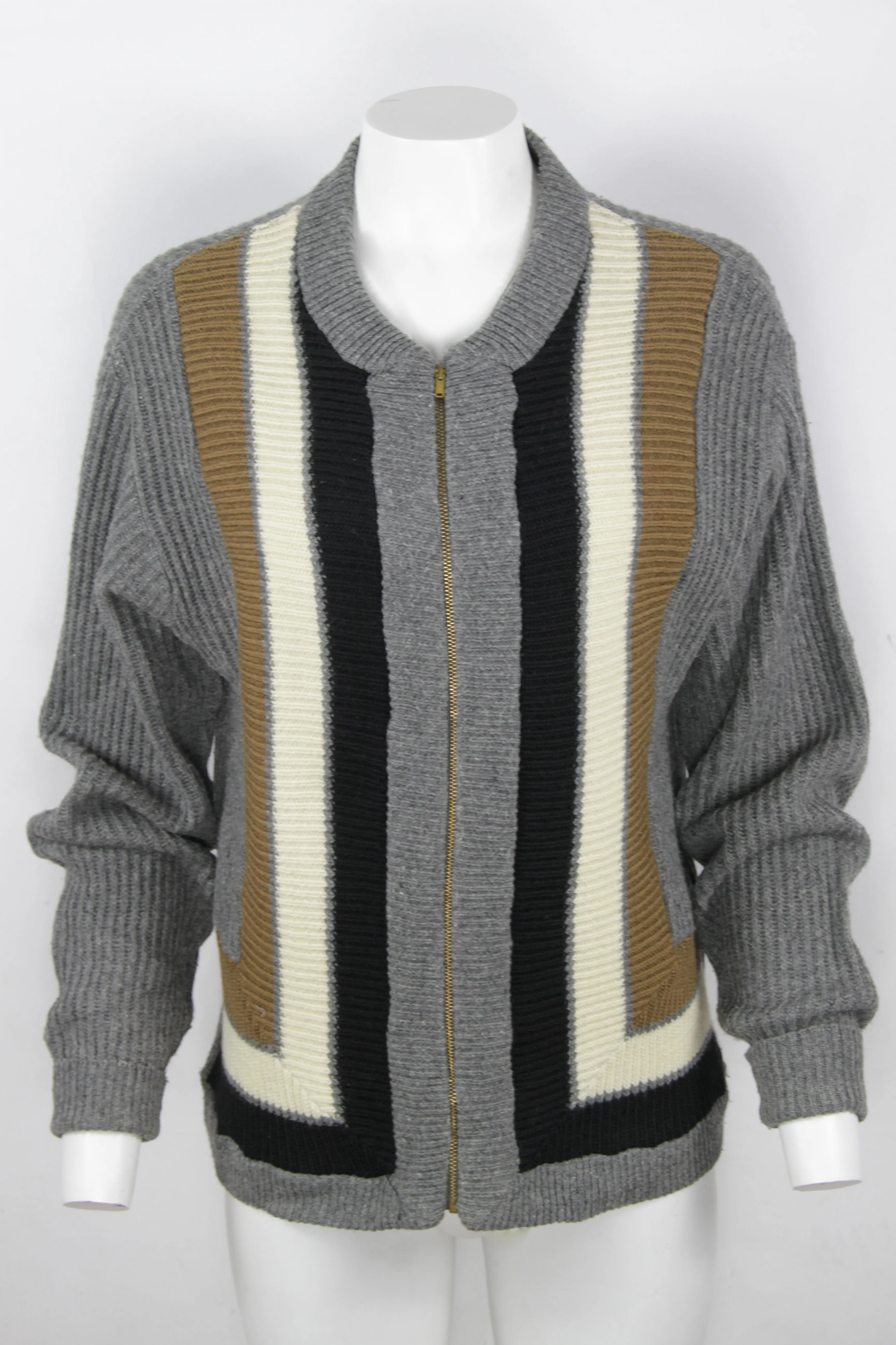 Vintage 1950s Janzen Zip Cardigan - M