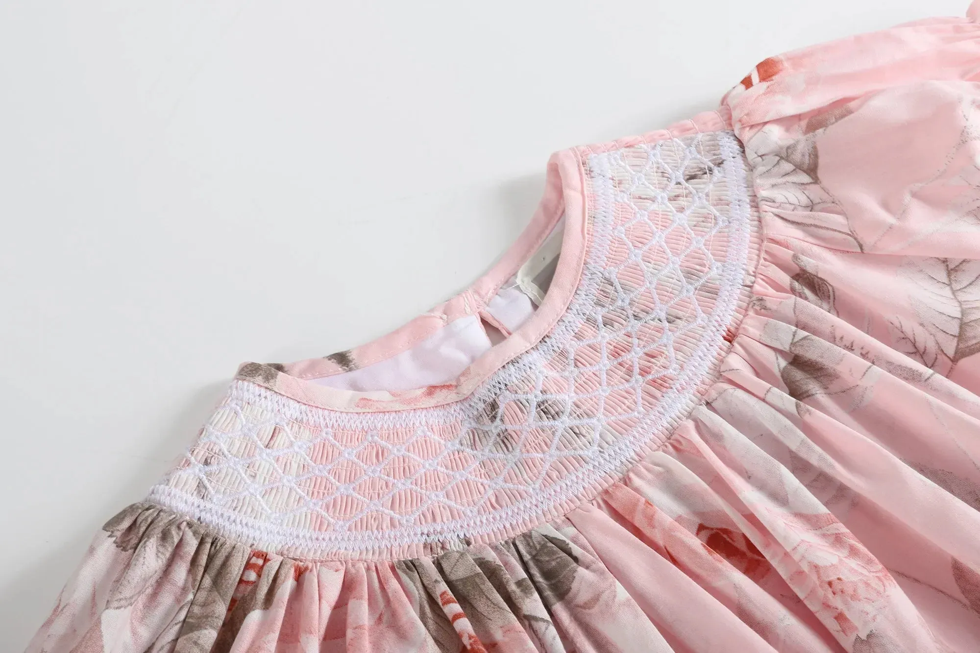 Vintage Rose Smocked Dress
