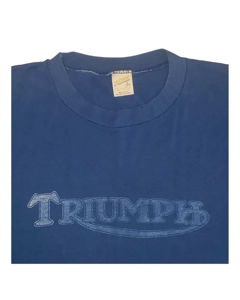 Vintage Triumph Motorcycles Early 80's T-Shirt Lg
