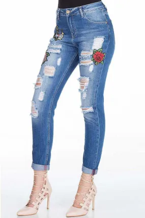 WD303 Women's High Waist Jean Pants