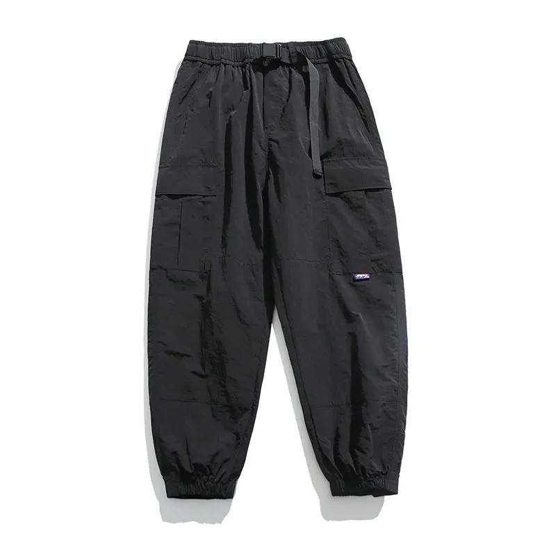 Wiaofellas  -   men's spring new Japanese high-quality white background high-quality cargo casual pants