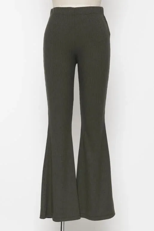 Willow Walk Ribbed Bell Bottom Pants