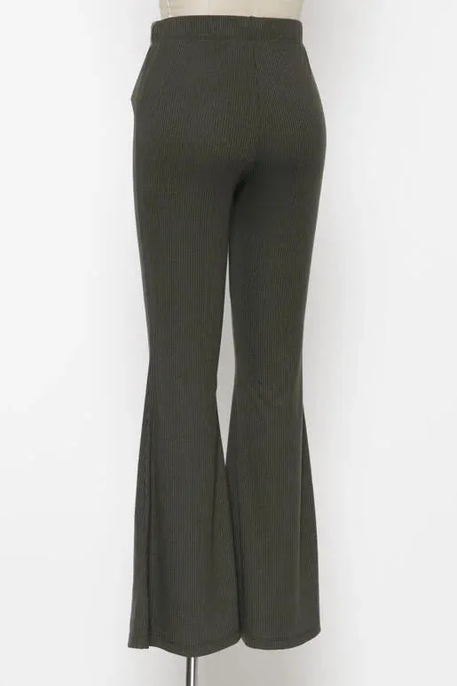 Willow Walk Ribbed Bell Bottom Pants