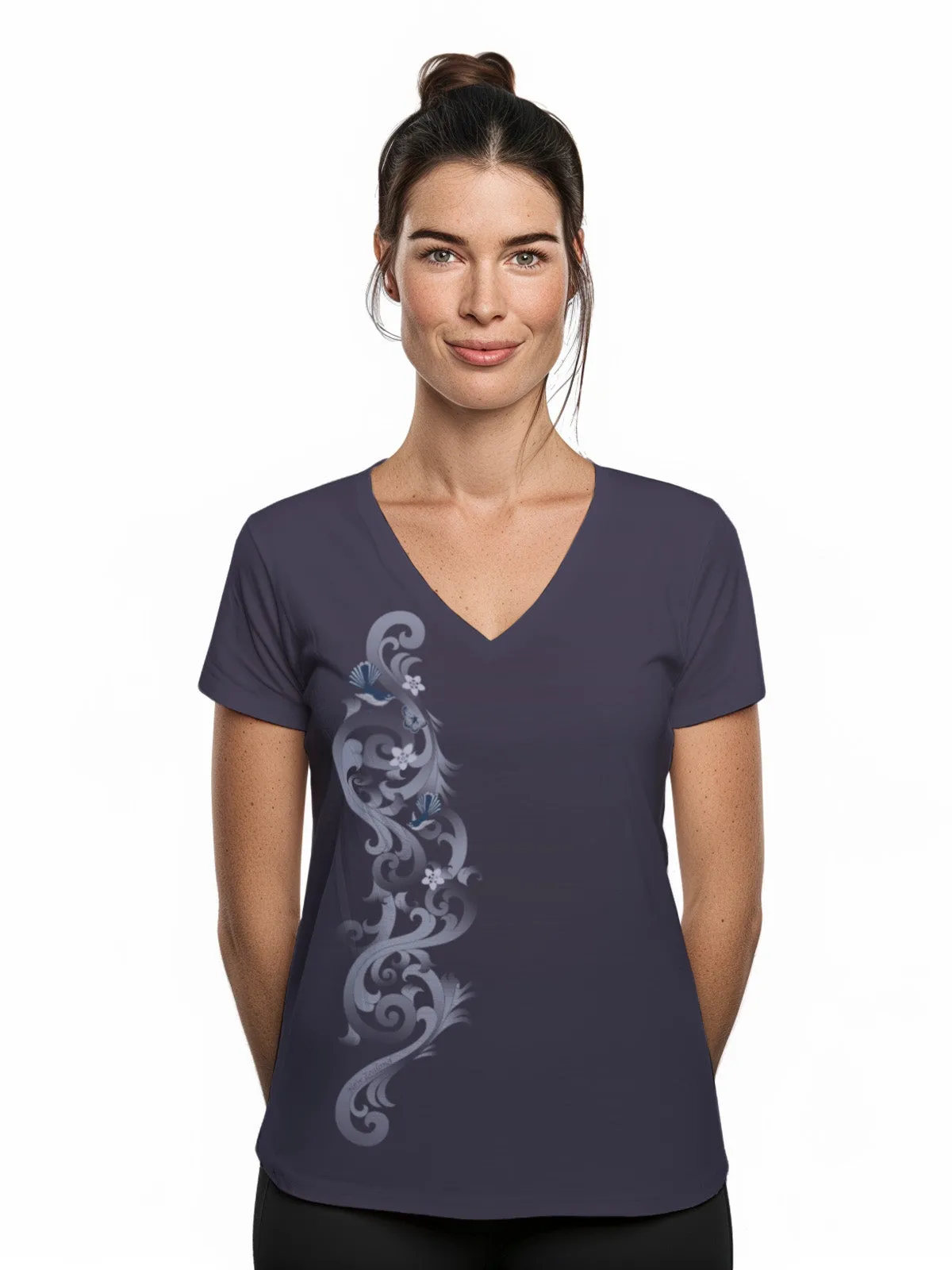 Womens T Shirt - Fantail Filigree