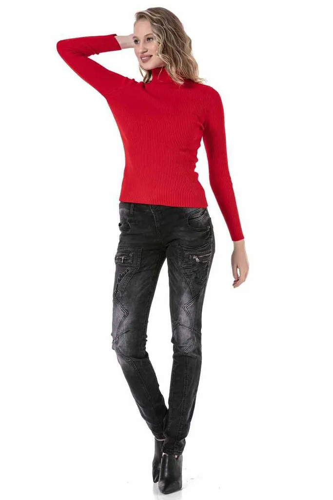 WP227 Women's Turtleneck Sweater