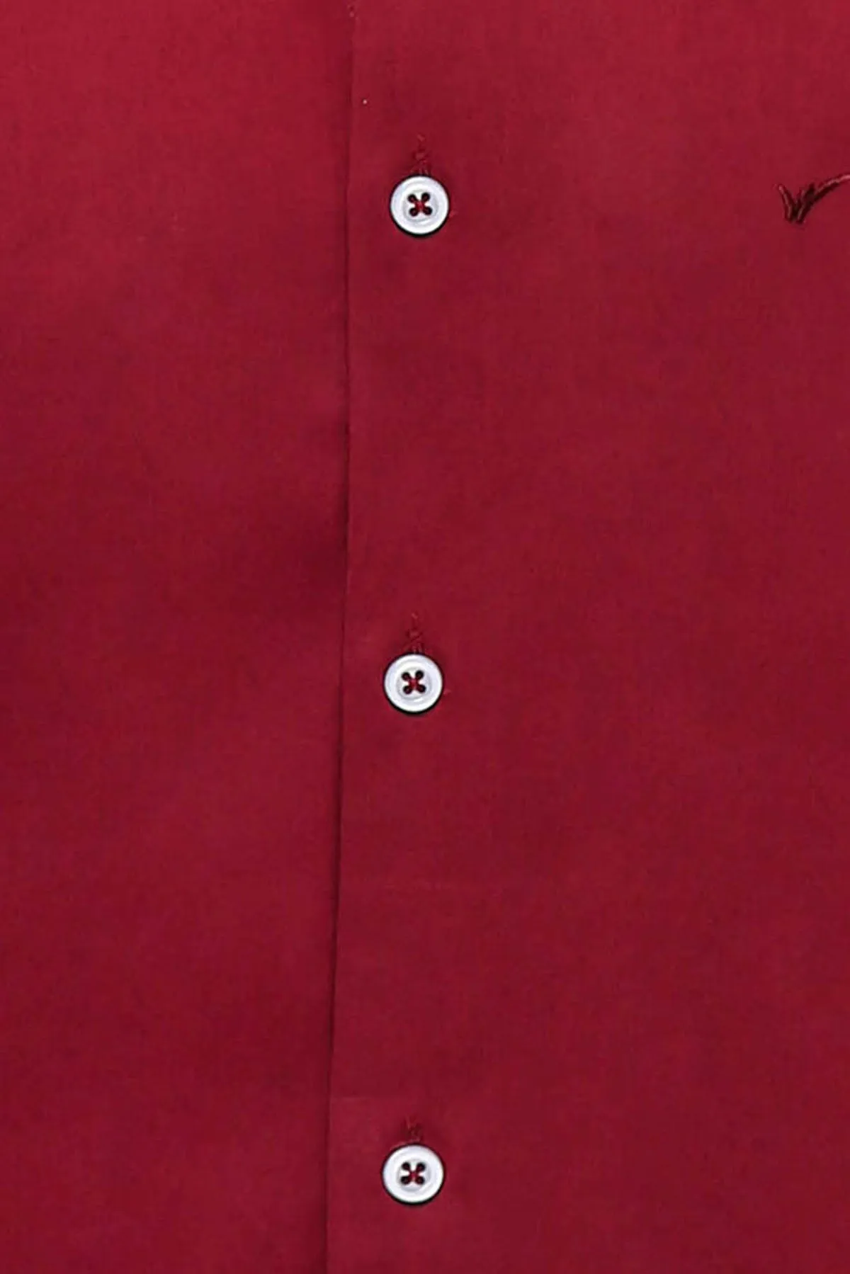 WSS Plain Slim Fit Claret Red Men Shirt  - Singen