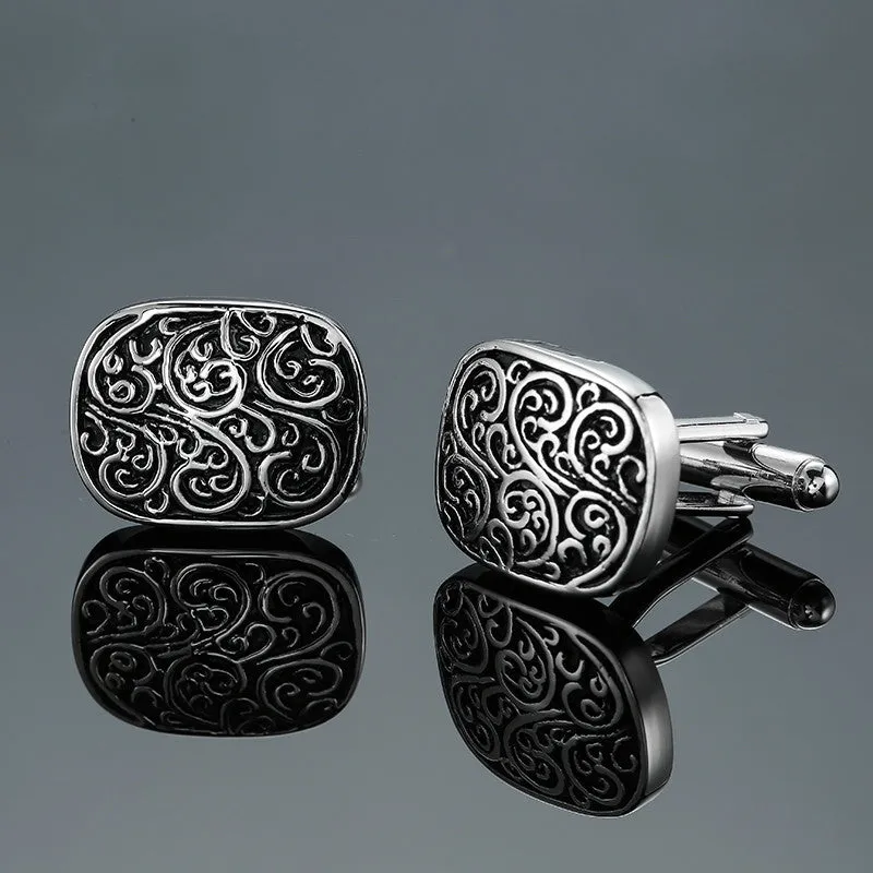 XKZM  Classic Elegantly Detailed High Quality Cuff Men's Cuff Links
